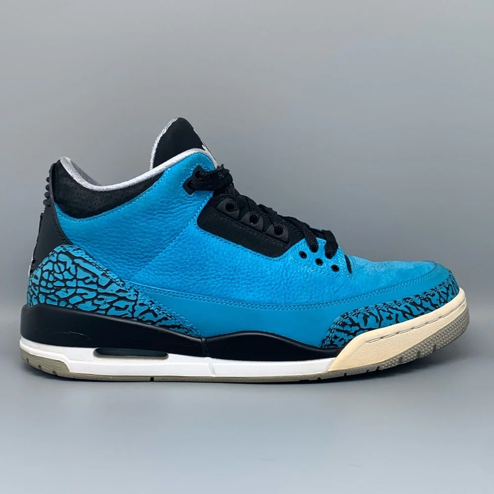 Jordan 3 Retro Powder Blue Shoes Men's Sz 10‎
